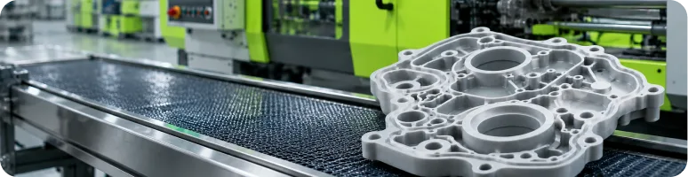 Technical silicone components with complex geometry