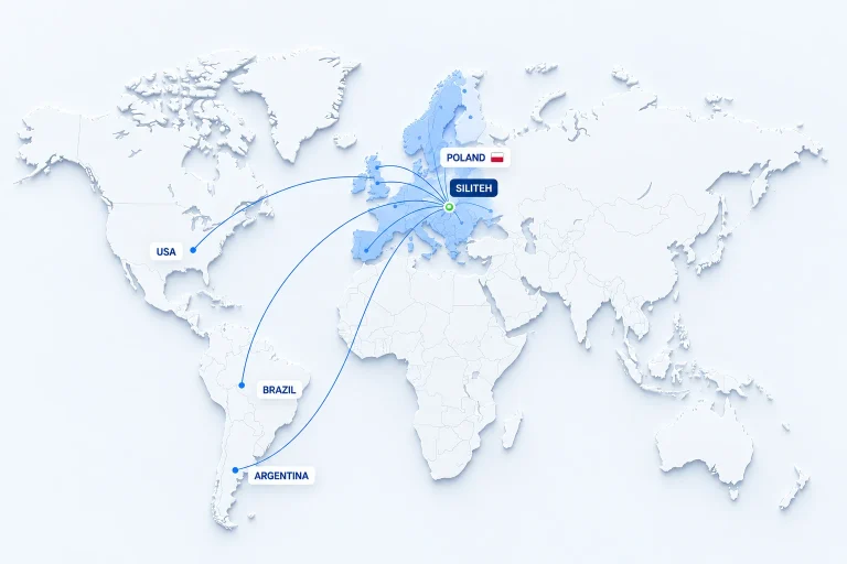 Illustration of export directions from Poland