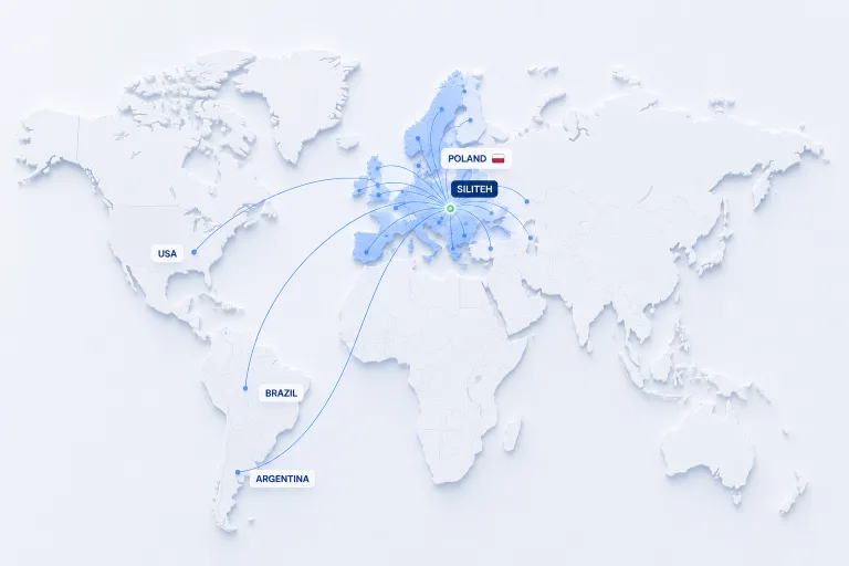 Illustration of export directions from Poland