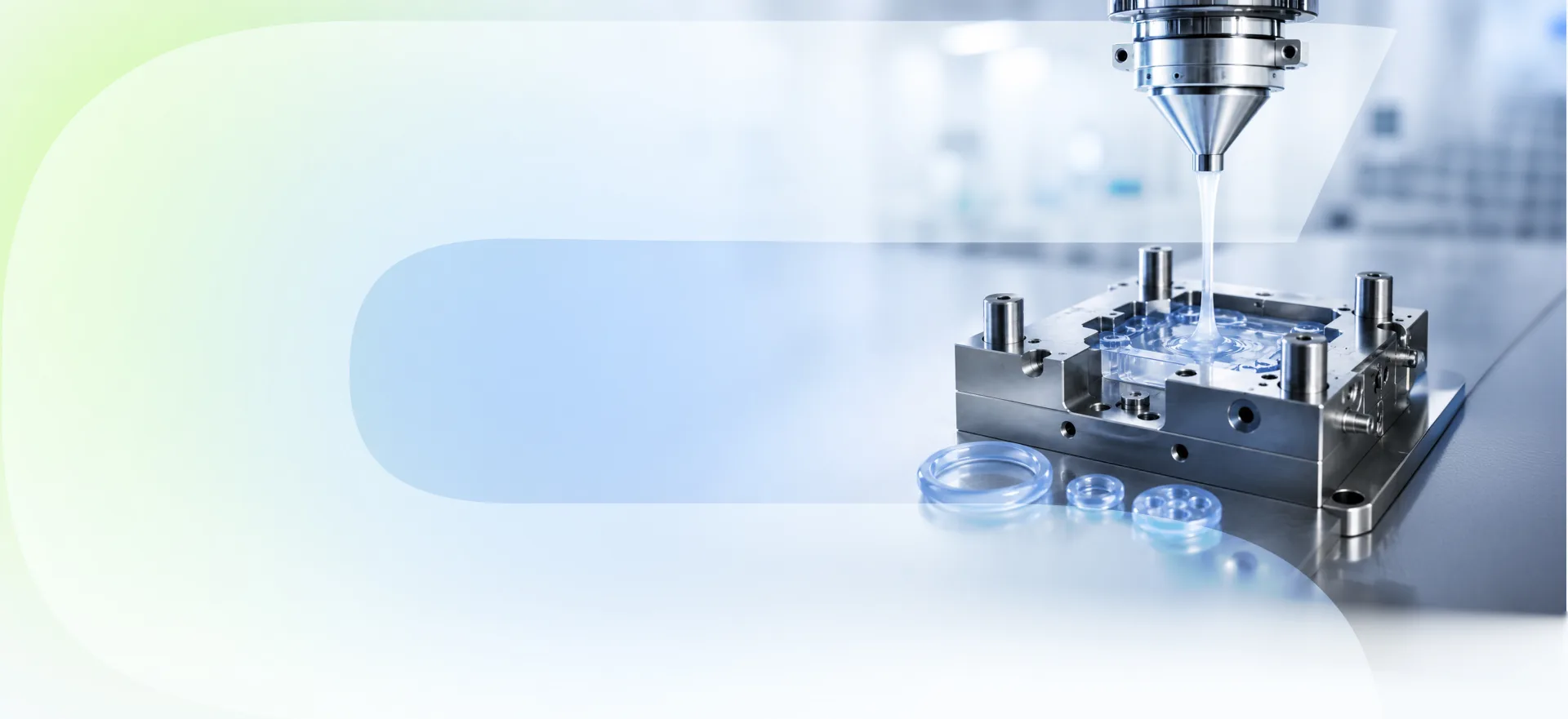 LSR molding equipment producing silicone components